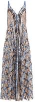 Thumbnail for your product : Temperley London Akiko Sequin Embroidered Maxi Dress - Womens - Blue Multi