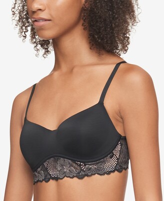 Calvin Klein Women's Perfectly Fit Flex Poppy Floral Lightly Lined Bralette  QF6638 - ShopStyle Bras