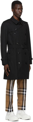 Burberry Black Kensington Trench Coat