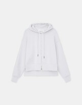Thumbnail for your product : Lafayette 148 New York Cotton French Terry Zip Front Hoodie