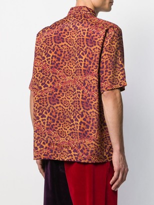 Aries Leopard-Print Hawaiian Shirt