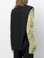 Thumbnail for your product : Raf Simons Contrast-Sleeve Cotton Shirt
