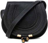 Thumbnail for your product : Chloé Small Marcie Grained Calfskin Saddle Bag in Black | FWRD