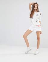 Thumbnail for your product : Pull&Bear Denim Mom Short With Raw Hem