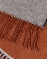 Thumbnail for your product : ASOS DESIGN supersoft long woven scarf in colour block with tassels