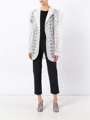 Jacquemus sheer lace coat