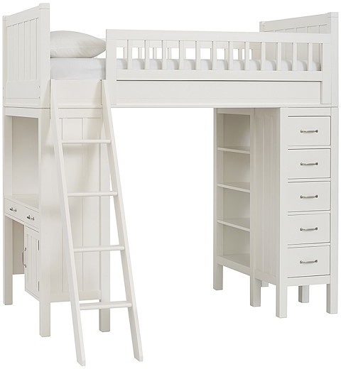 pottery barn loft bed with desk