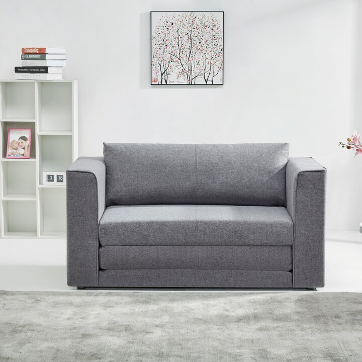 Dunelm Luna Fabric Sofa Bed Grey Grey ShopStyle