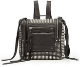 Thumbnail for your product : McQ Convertible Leather Bag with Stud Embellishment