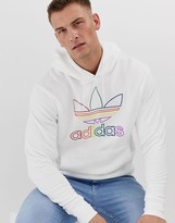 adidas trefoil hoodie multicolor