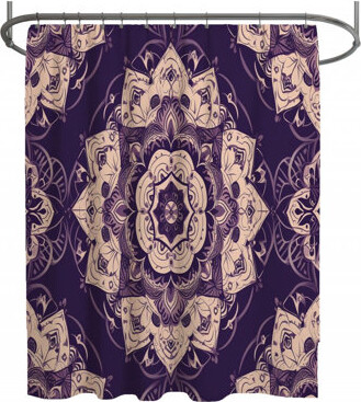 East Urban Home Mandala Shower Curtain - bohemian Bathroom Decor