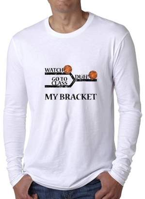 Hollywood Thread March Madness Bracket - Watch Duh! Go To Class Men's Long Sleeve T-Shirt