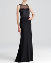 Thumbnail for your product : L'Agence La't By LA't by Gown - Net Yoke Sleeveless