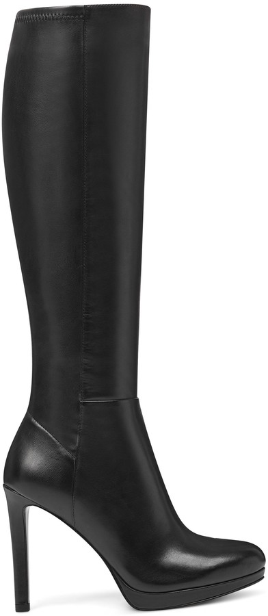owenford wide calf stretch back boots