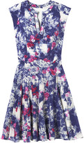 Thumbnail for your product : Rebecca Taylor Short Sleeve Rose Garden Godet Dress
