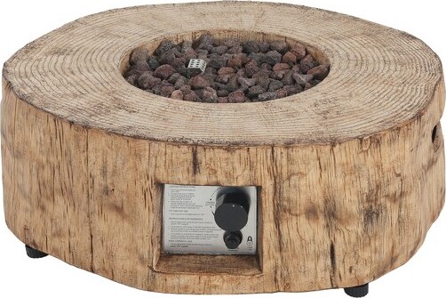 Christopher Knight Home ChristopherKnightHomeWaldo30000BTULightweightConcretePropaneFirePitwithWoodPatternBrown