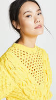 Thumbnail for your product : Prabal Gurung Claire V Neck Panel Knit Top