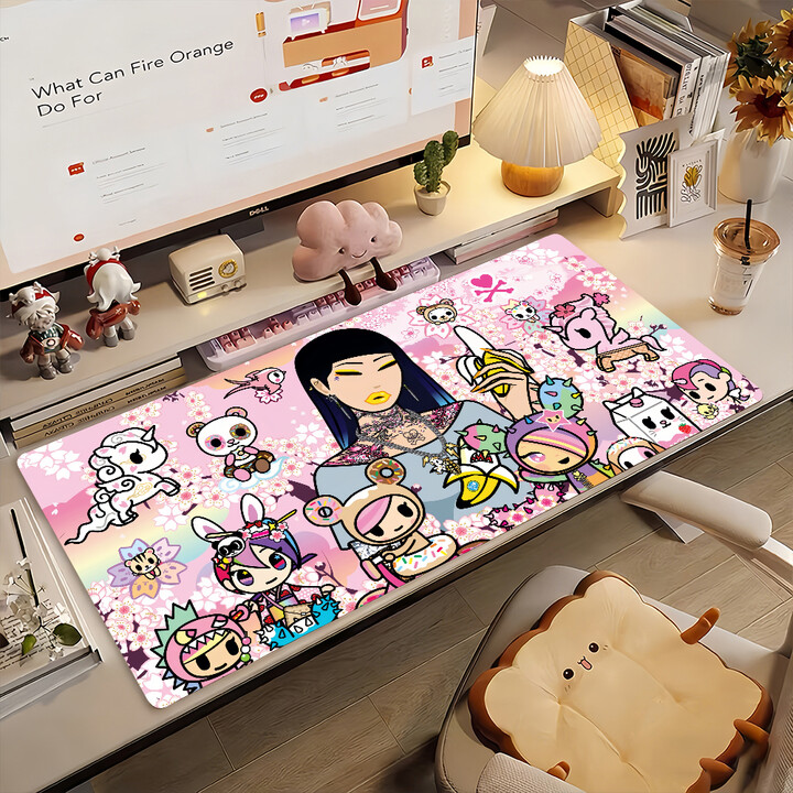 AliExpress Fashion T-Tokidoki-S Brand Mouse Pad Non-slip Rubber Gamer Balance Computer Mat Decoracion Deskmat Laptop Office Large