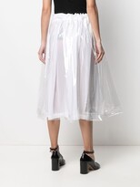 Thumbnail for your product : Comme des Garcons PVC-layered A-line skirt