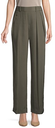 Vince High-Rise Draped Trousers