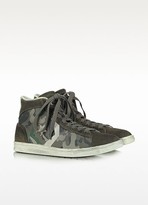 Thumbnail for your product : Converse Limited Edition Pro Leather Mid Canvas and Suede Sneaker