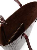 Thumbnail for your product : Mansur Gavriel Everyday Crocodile-embossed Leather Tote Bag - Womens - Dark Brown