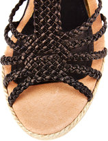 Thumbnail for your product : Paloma Barceló Braided Leather Espadrille Wedge