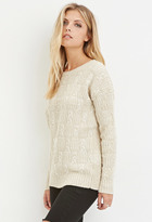 Thumbnail for your product : Forever 21 Contemporary Braided Crew Neck Sweater