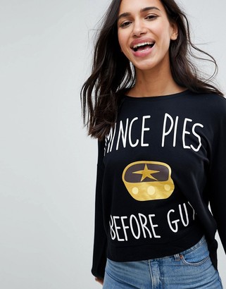 Only Mince Pies Before Guys Christmas Sweatshirt