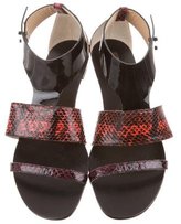 Thumbnail for your product : Reed Krakoff Snakeskin Ankle Strap Sandals