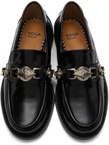 Thumbnail for your product : Toga Pulla Black Leather Hardware Loafers