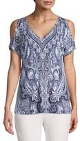 Thumbnail for your product : INC International Concepts Embellished Cold-Shoulder Top