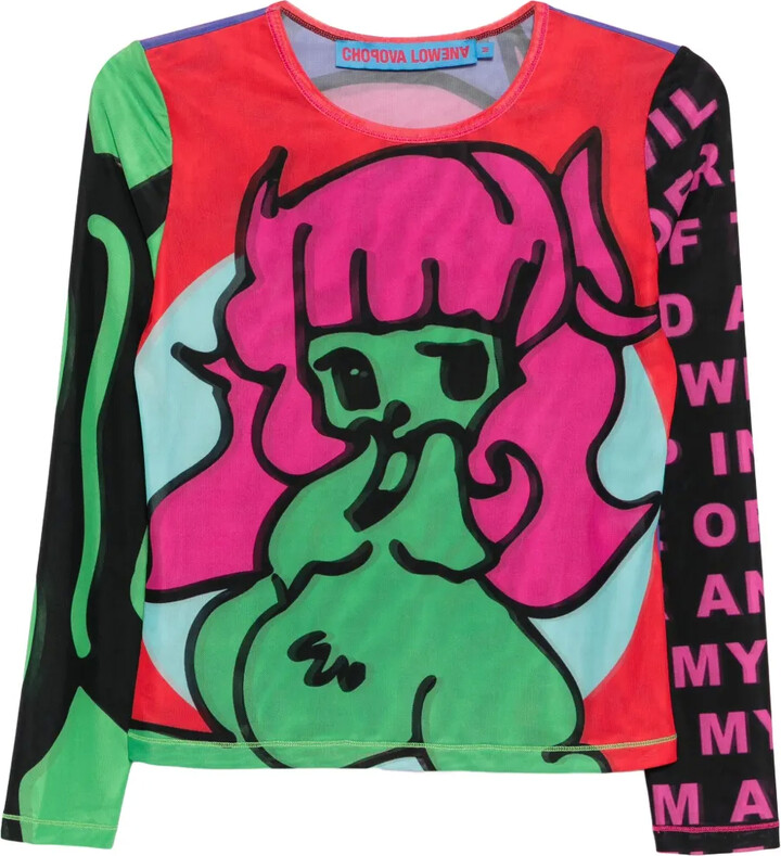 Chopova Lowena Graphic-Print Top