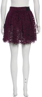 Alice + Olivia Mini Lace Skirt