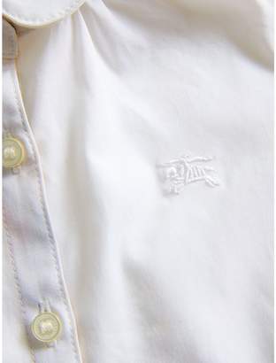 Burberry Peter Pan Collar Cotton Shirt
