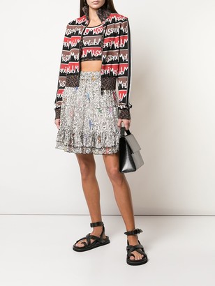 M Missoni Abstract Print Flared Skirt