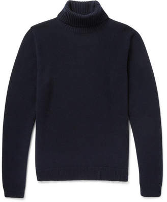Brioni Cashmere Rollneck Sweater - Navy