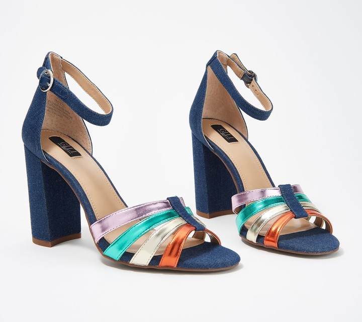 rainbow coloured sandals