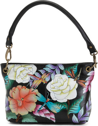 TJMAXX Hand Painted Leather Shoulder Bag - ShopStyle