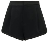 Thumbnail for your product : Dundas Tailored Satin-crepe Shorts - Black