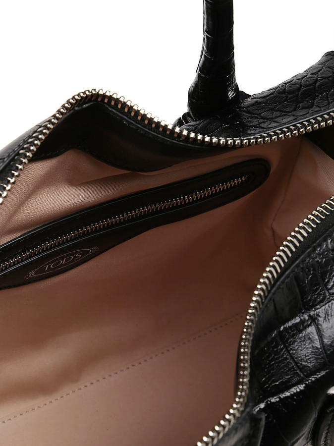 TOD'S（トッズ）☆AOZ BAULETTO PICCOLO Tod's Tods Borsa Bauletto Piccolo Any Zip - ShopStyle Tote Bags