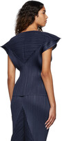 Thumbnail for your product : Pleats Please Issey Miyake Navy Try Angle Blouse