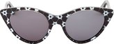 Thumbnail for your product : Opening Ceremony Black Floral Cat Eye Sunglasses