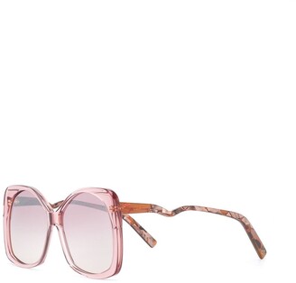 Emmanuelle Khanh Oversized Two Tone Sunglasses