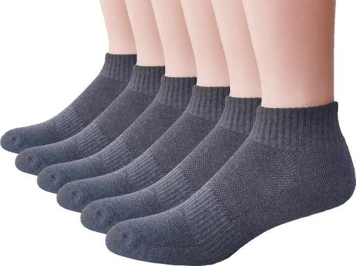 Hacerse Trainer Socks Breathable Running Socks Cotton Ankle Socks Low Cut Sports Socks for Men and Women 6 Pairs/ 10 Pairs 