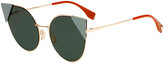 Thumbnail for your product : Fendi Lei Monochromatic Cat-Eye Sunglasses