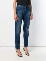 Thumbnail for your product : Philipp Plein Low Rise Distressed Straight Jeans