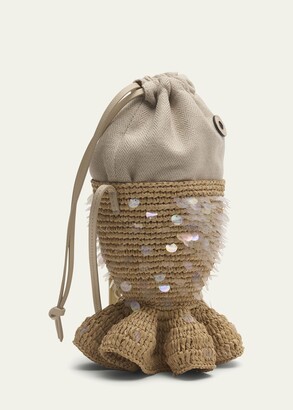 Loewe x Paula's Ibiza Sequins Fish Pouch Shoulder Bag