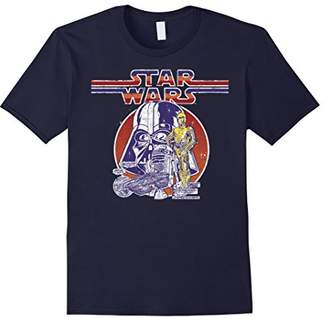 Star Wars C-3PO R2-D2 Vader Retro 70's Vintage T-Shirt