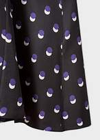 Thumbnail for your product : Women's Black V-Neck Silk Dress With 'Eclipse Spot' Print